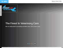 Tablet Screenshot of primaryvetcare.com